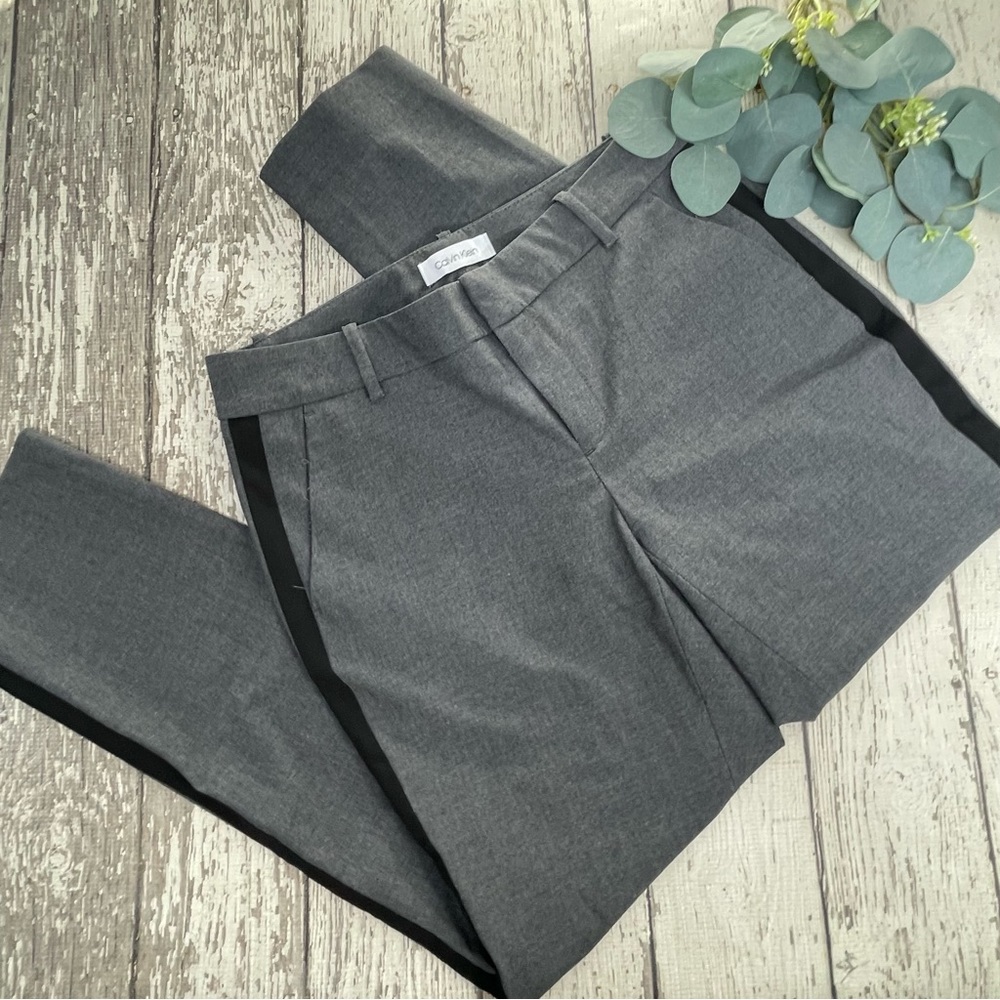 Calvin Klein Tuxedo Striped Pants